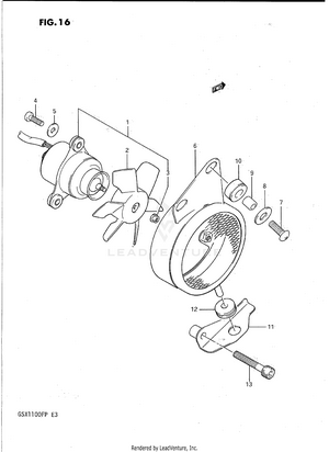 Cooling Fan (california Only) Schematic