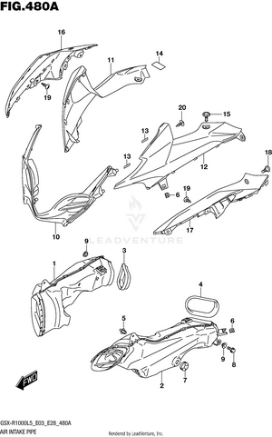 Air Intake Pipe Schematic