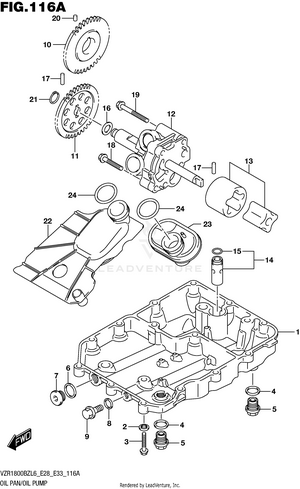 Oil Pan/oil Pump Schematic