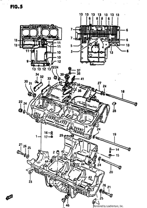 Crankcase (model Z) Schematic