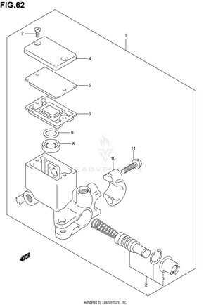 Rear Master Cylinder Schematic