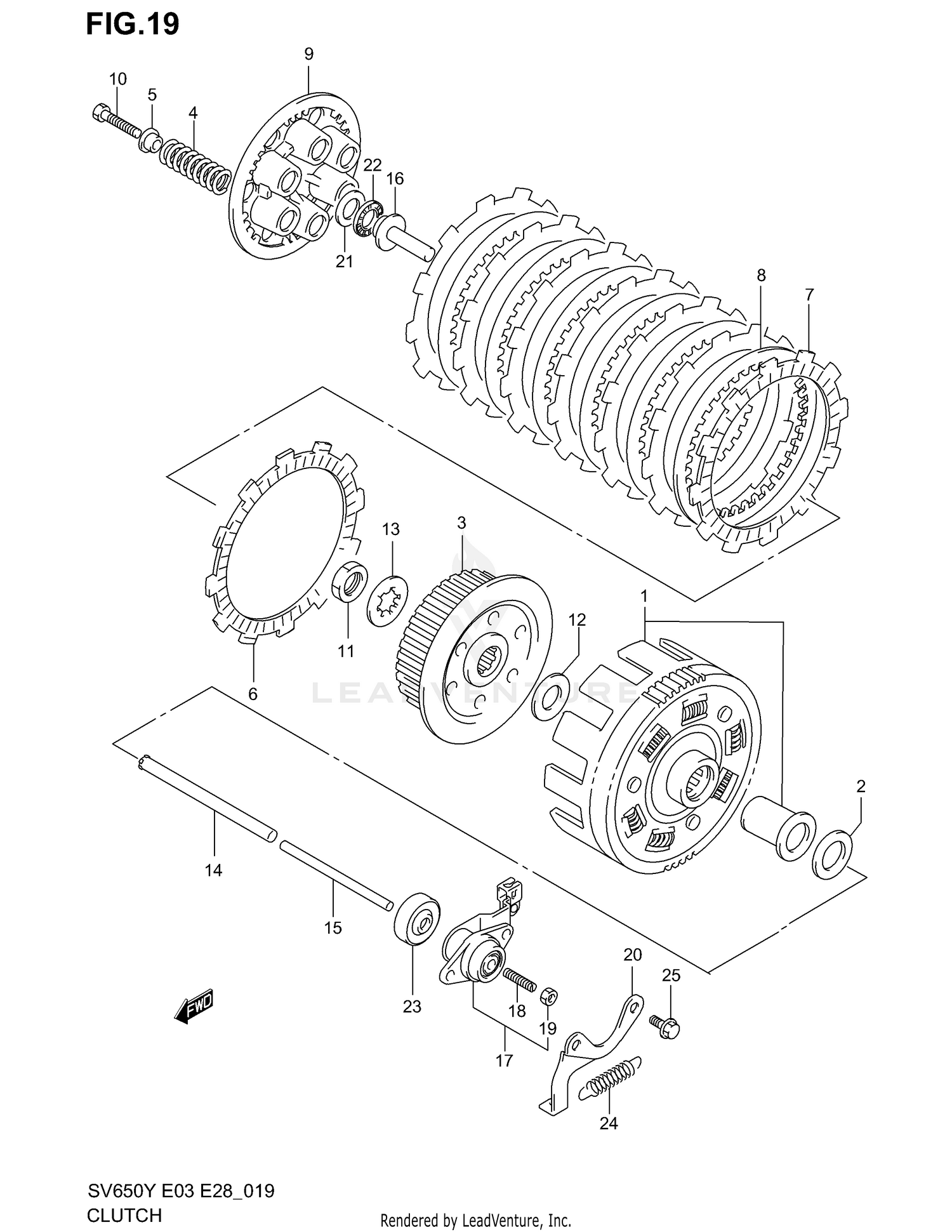 sv650 clutch