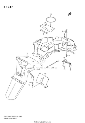 Rear Fender Schematic