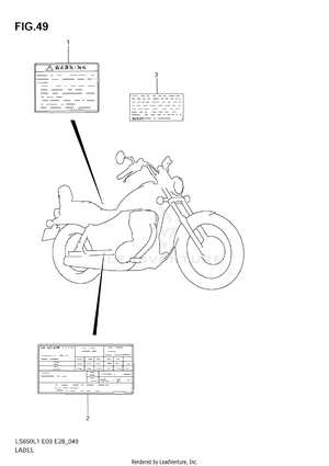 Warning Label (ls650l1 E3) Schematic