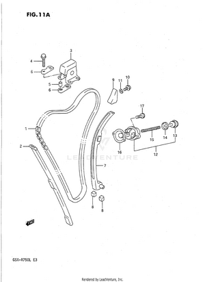 Cam Chain (model L) Schematic