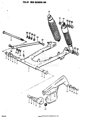 Rear Swinging Arm Schematic