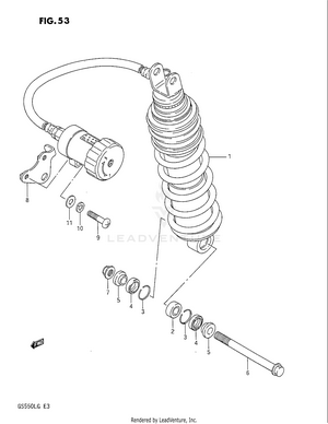 Rear Shock Absorber Schematic