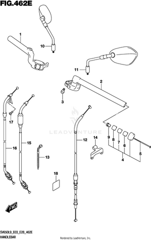 Handlebar (sv650xal9 E28) Schematic