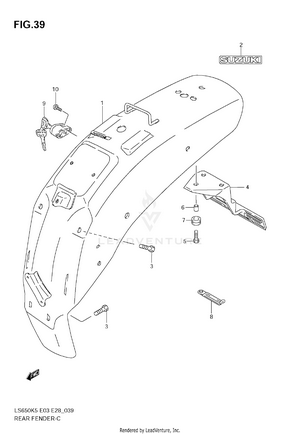 Rear Fender Schematic