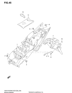 Rear Fender Schematic
