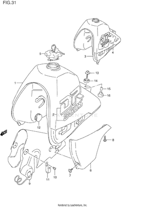 Fuel Tank (model L/m) Schematic