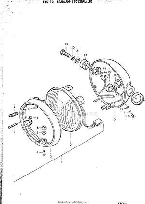Headlamp (tc125m Schematic