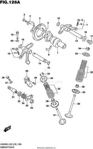 Camshaft/valve Schematic