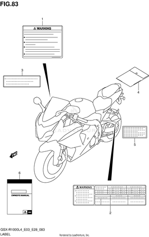 Label (gsx-r1000l4 E33) Schematic