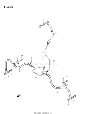 Front Brake Hose Schematic