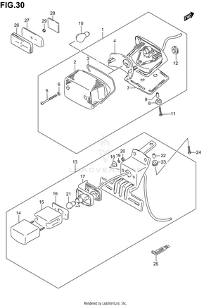 Rear Combination Lamp (model K1/k2/k3/k4) Schematic