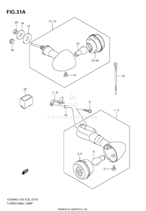 Turnsignal Front & Rear Lamp (vz800k9) Schematic