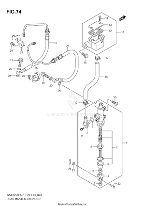 Rear Master Cylinder Schematic