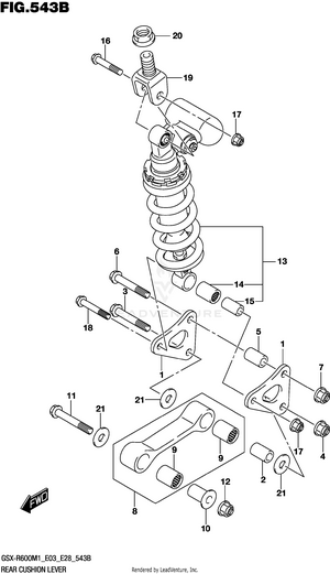 Rear Cushion Lever Schematic