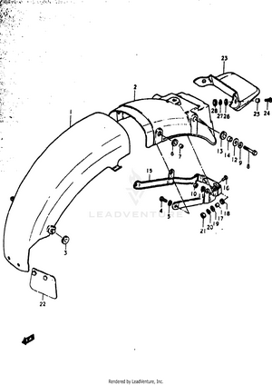 Rear Fender Schematic