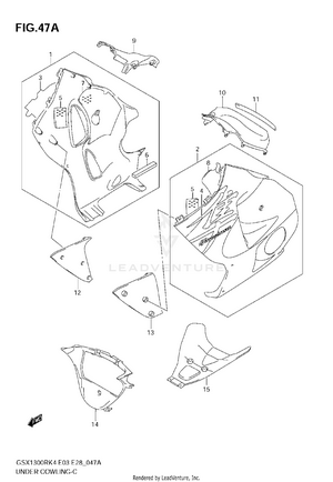 Under Cowling (gsx1300rzk4) Schematic