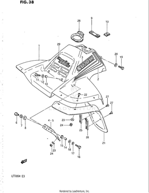 Front Fender (model E) Schematic