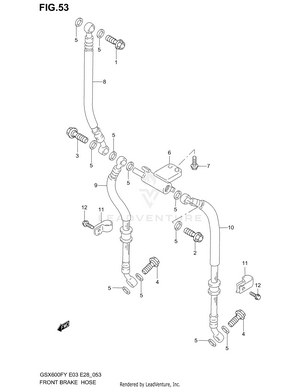 Front Brake Hose Schematic