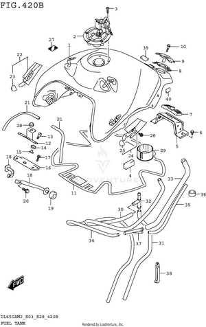 Fuel Tank (dl650am2 E28) Schematic