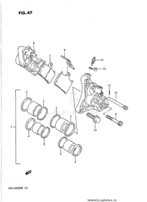 Front Calipers Schematic