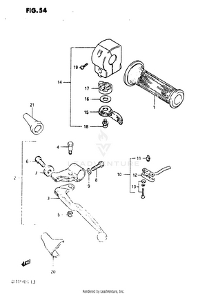 Left Handle Switch (gs1150es3/ese/esf) Schematic