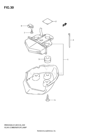 Rear Combination Lamp (e33) Schematic