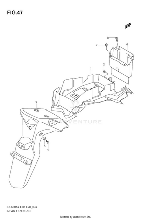 Rear Fender Schematic