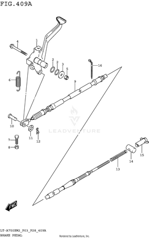 Brake Pedal Schematic