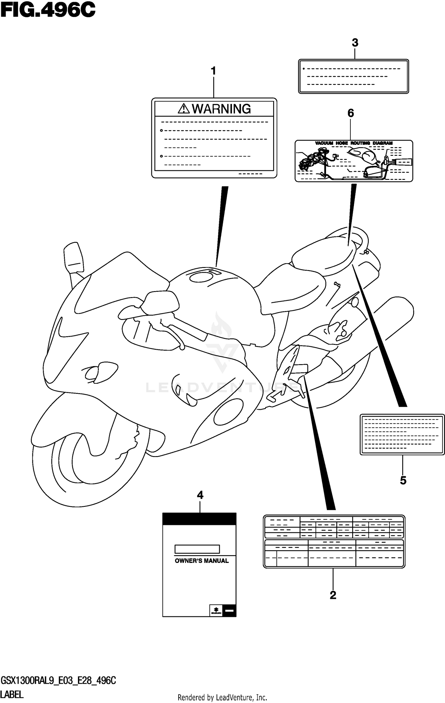 LABEL (GSX1300RAL8 E33)