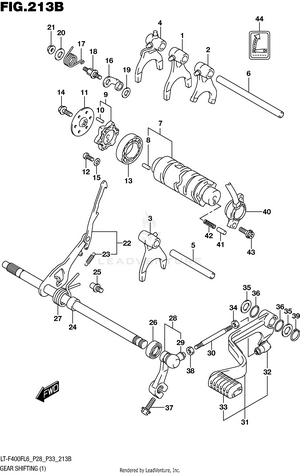 Gear Shifting (1) (lt-f400fl6 P33) Schematic