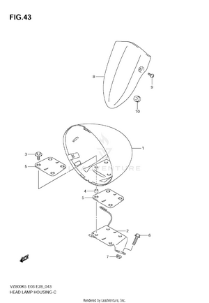 Headlamp Housing Schematic