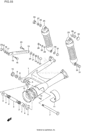 Rear Swinging Arm Schematic