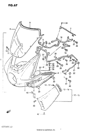 Cowling (gs1150es3/ese) Schematic