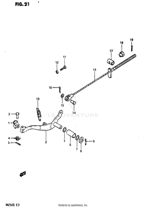 Rear Brake (model D) Schematic