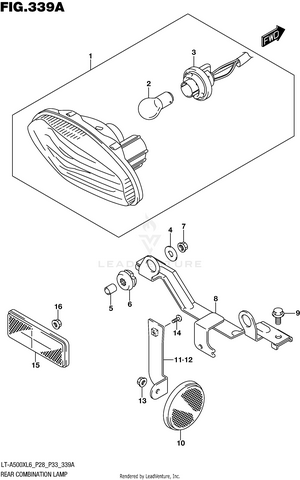 Rear Combination Lamp (lt-a500xl6 P28) Schematic