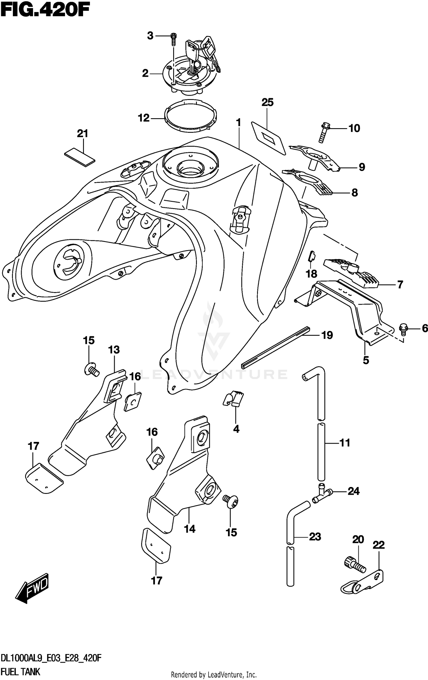 FUEL TANK (DL1000AL9 E33)