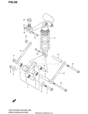 Rear Cushion Lever Schematic