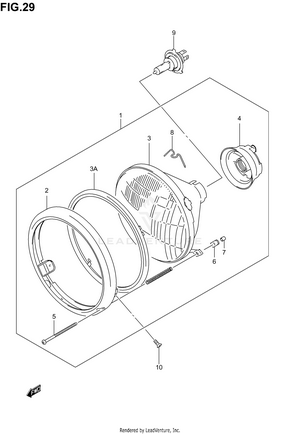 Headlamp Assy (model K1/k2/k3/k4) Schematic
