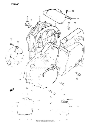 Crankcase Cover Schematic