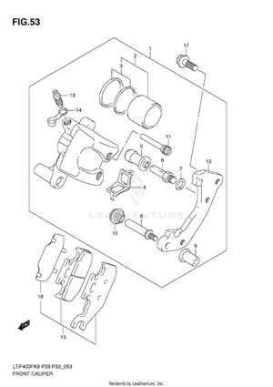 Front Caliper Schematic