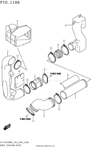 Belt Cooling Duct Schematic