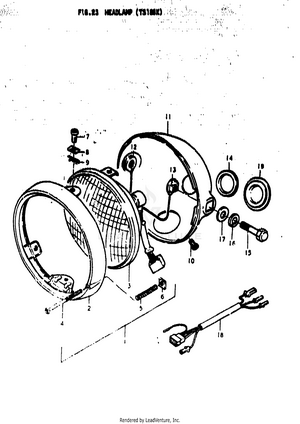 Headlamp (ts185k) Schematic