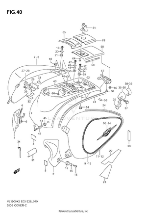 Side Cover (model K5) Schematic