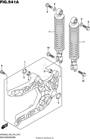 Rear Swingingarm Schematic