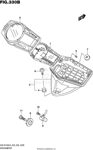 Speedometer (gsx-r1000l5 E28) Schematic
